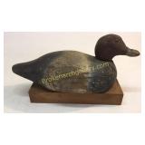 Red Head Canvas Back Drake Decoy