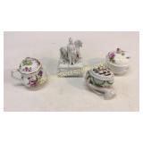 4 Trinket and Thimble Boxes