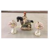 2 Dresden Ballerina, Staffordshire Horse