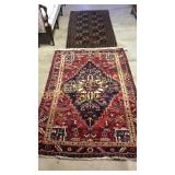 2 Vintage Persian Throw Rugs