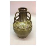 19in Matt Jones Slip Decorated Floor Vase