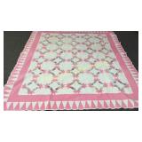 Hand Stitched Wedding Ring Quilt