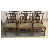 Set of 6 Chippendale Dining Chairs
