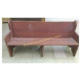 Vintage Pine Church Pew