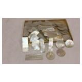 96 Carved Mother of Pearl Game Pieces