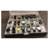 Cased Group of 21 Wrist Watches