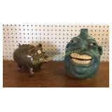Face Jug and Marvin Bailey Pig