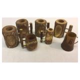 7 Tourist Trade Chip Carved Items