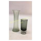 2 Art Glass Vases