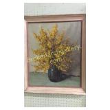 Oil on Canvas, Yellowbell Still Life