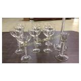 10 Air Twist Stems, 2 Candlesticks