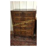 French Provincial Style High Chest