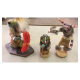 3 Navajo Kachina Dolls