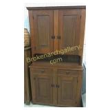 Mixed Woods Stepback Cupboard