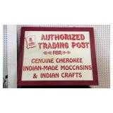 Cherokee Trading Post Sign