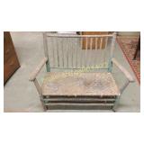 Old Hickory Style Settee in Original Paint