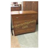 European 4 Drawer Oak Chest