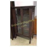 Oak China Cabinet in Original Finish