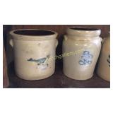 2 Pieces Slip Decorated Stoneware