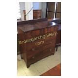 2 Over Three Flame Mahogany Chest