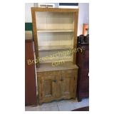 Diminutive Stepback Cupboard in Original Paint