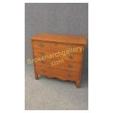Chippendale 4 Drawer Curly Maple Chest