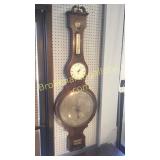 Antique Barometer, Thermometer & Clock