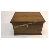 Victorian Burl Wood Sewing Box