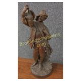 Swiss Wood Carving of Hunter By Johann Huggler