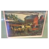Bull Whitehead Signed Colored Lithograph