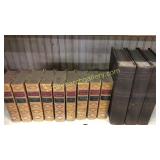 12 Assorted Leather Bound Books