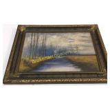 Oil on Artist Board, "November Day"