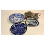 14 Pieces Asian Porcelain, Transfer