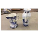 Delft Vase, Buffalo Pottery Pitcher