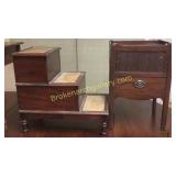Mahogany Bed Steps & Chamber Stand
