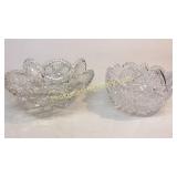 2 Cut Glass Bowls