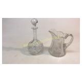 Cut Glass Pitcher, Decanter