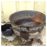 2 Cast Iron Cauldrons