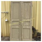 Pair Euopean Paneled Doors
