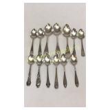 13 Sterling Spoons