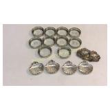 German Silver Coasters, Sterling Ashtrays, S