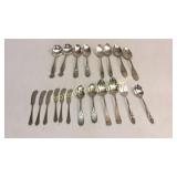 20 Pieces Sterling Assorted Sterling Flatware