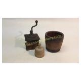 Coffee Grinder, Grain Measure, Butter Mold