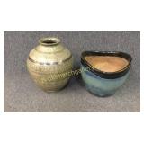 Studio Pottery Planter and Floor Vase