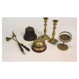 Compass, Store Bell, Candlesticks, Brass Bell