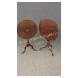 2 Assorted Tilt Top Tables