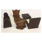 3 Wood Book Stands