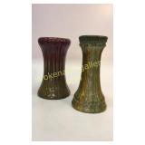 2 Art Pottery Pedestals