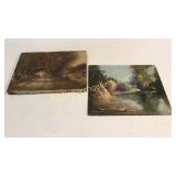 Oil on Canvas, Oil on Board