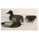 Cork Decoy, Wood Decoy, Paper Mache Crow